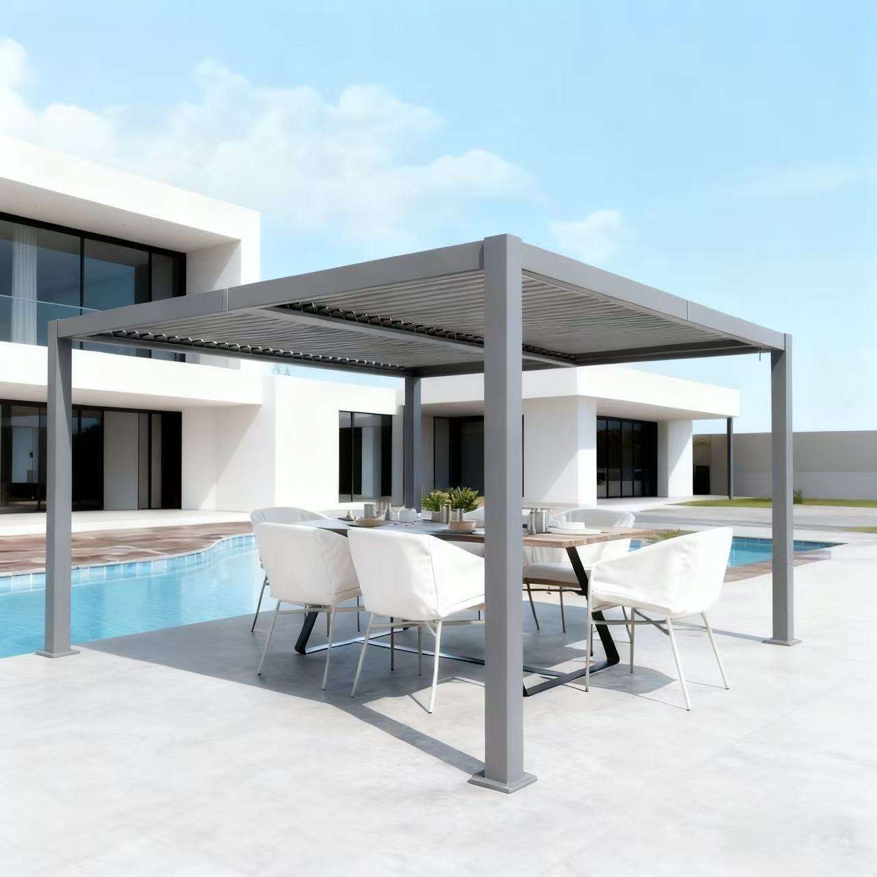 Outdoor Furniture Gazebo - Villa Modası Açık Hava Güneş Koruyucu
