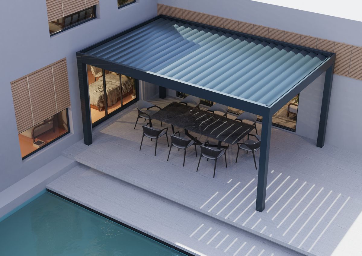 Outdoor Furniture Gazebo - Uygun Fiyatlı Arka Bahçe Dikdörtgen Alüminyum