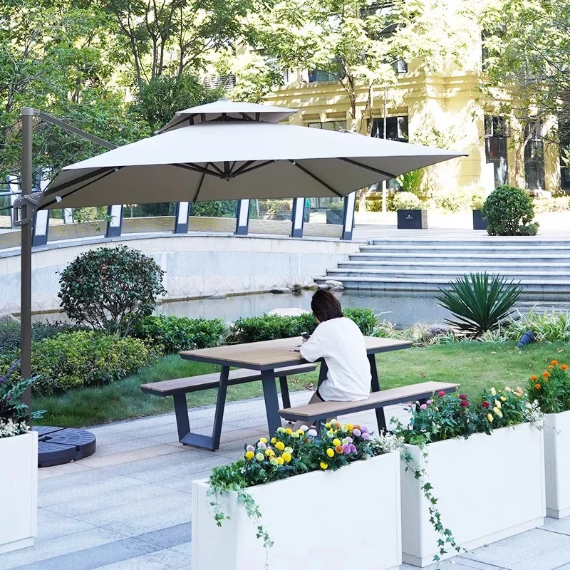 Outdoor Furniture One Piece - Dış Mekan Plastik Ahşap Masa ve