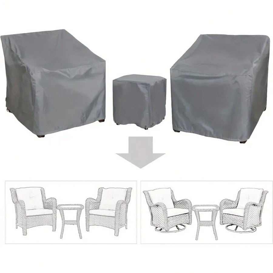 Outdoor Furniture Year Round - 3 Parça Ağır Hizmet Tipi Su