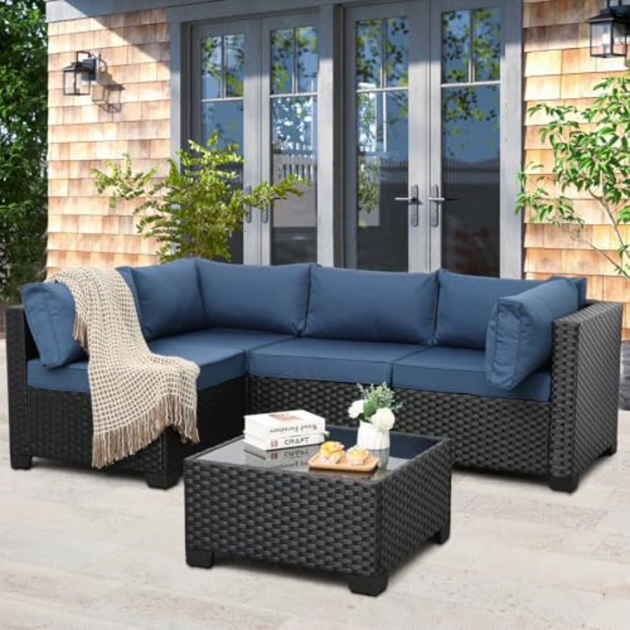 Outdoor Furniture Resin - Dış Mekan 5 Parça Veranda Mobilya