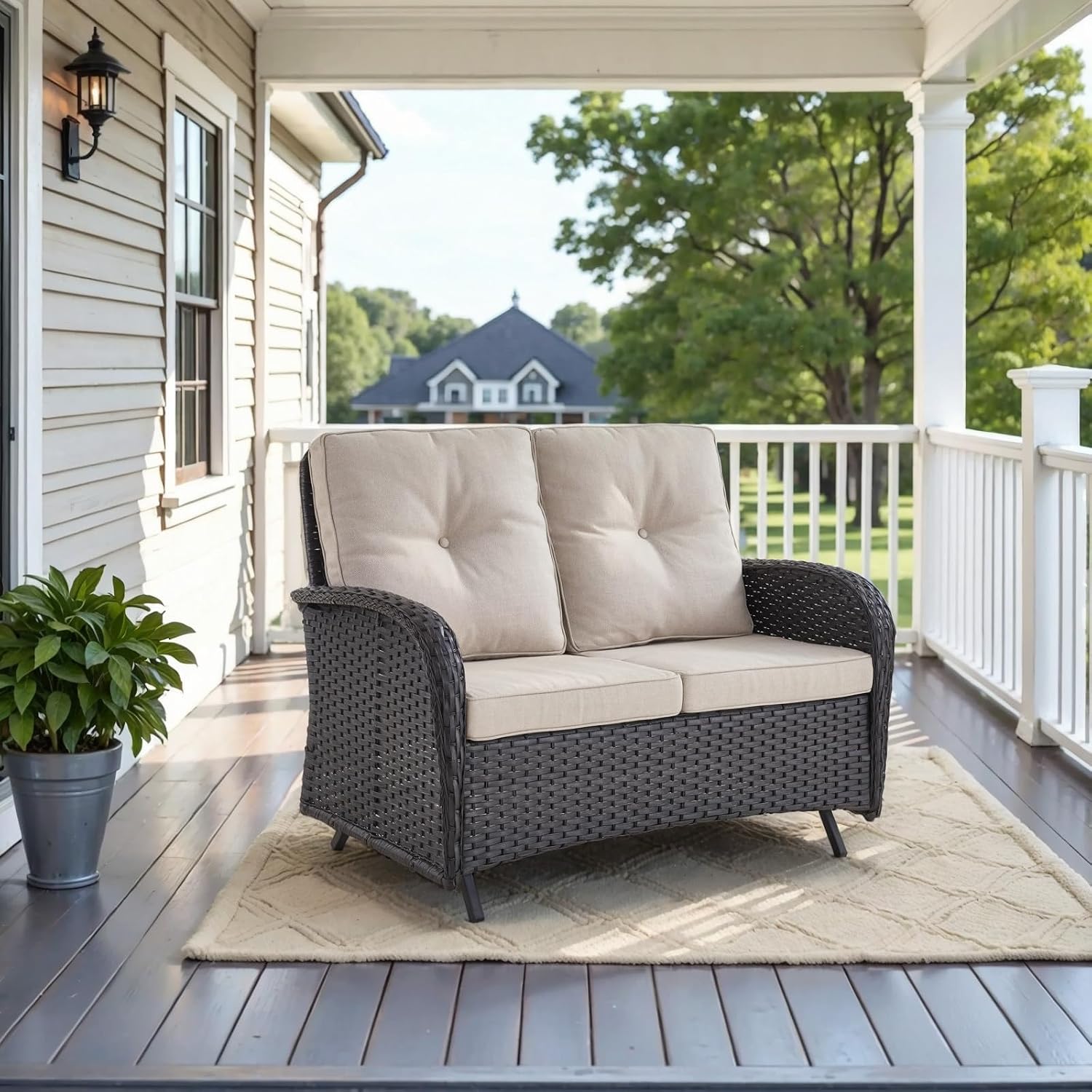 Outdoor Furniture Bench - Dış Mekan Sallanan Kanepe - 500