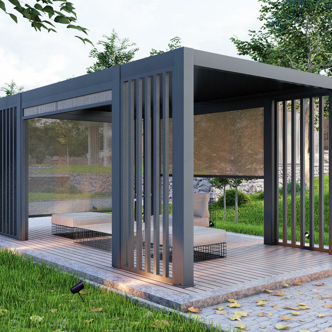 Motorlu Açılır Kapanır Alüminy - Outdoor Furniture Gazebo incelemesi ve fiyatı