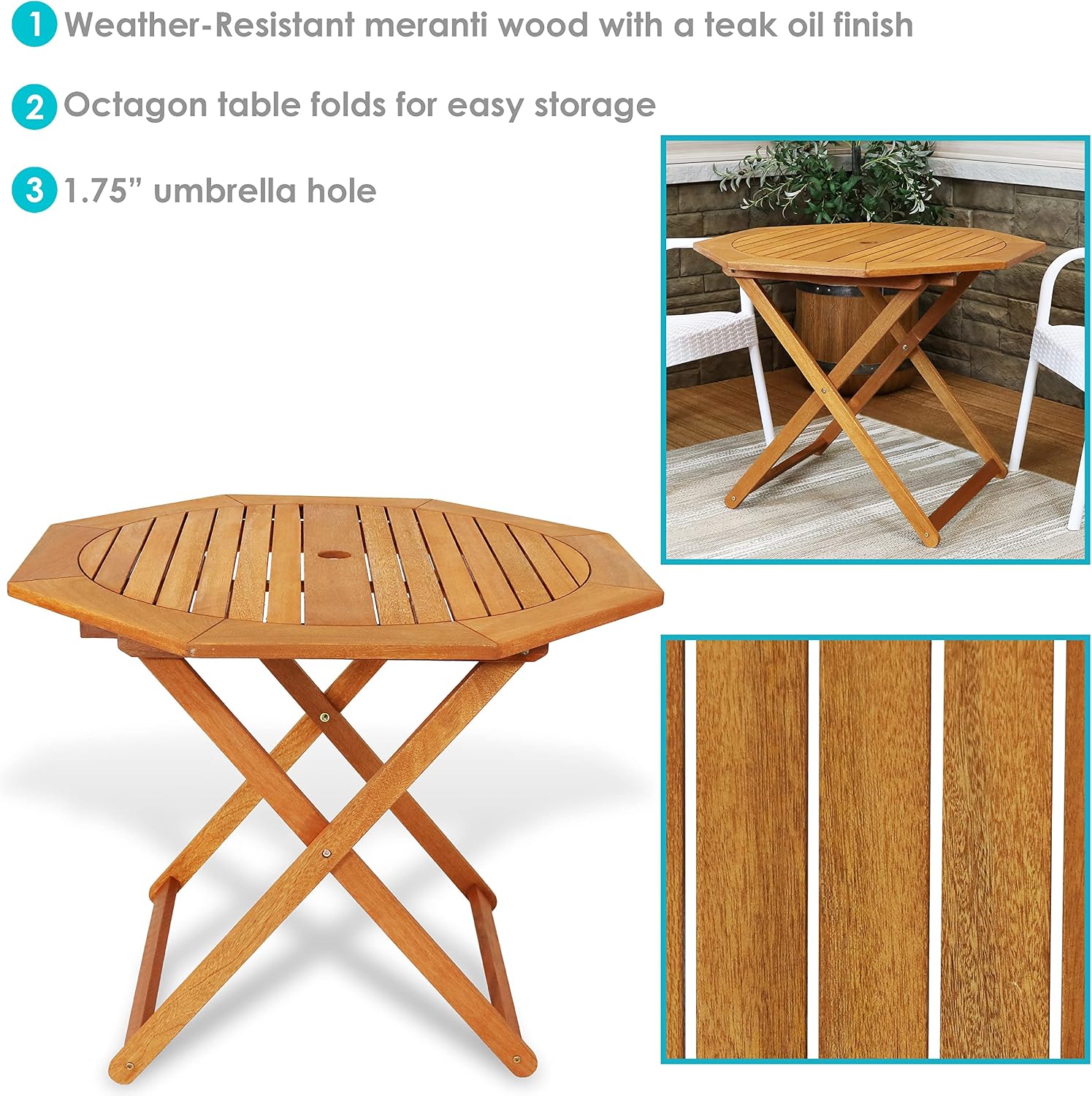 Meranti Ahşap Katlanır Dış Mek - Outdoor Furniture One Piece incelemesi ve fiyatı