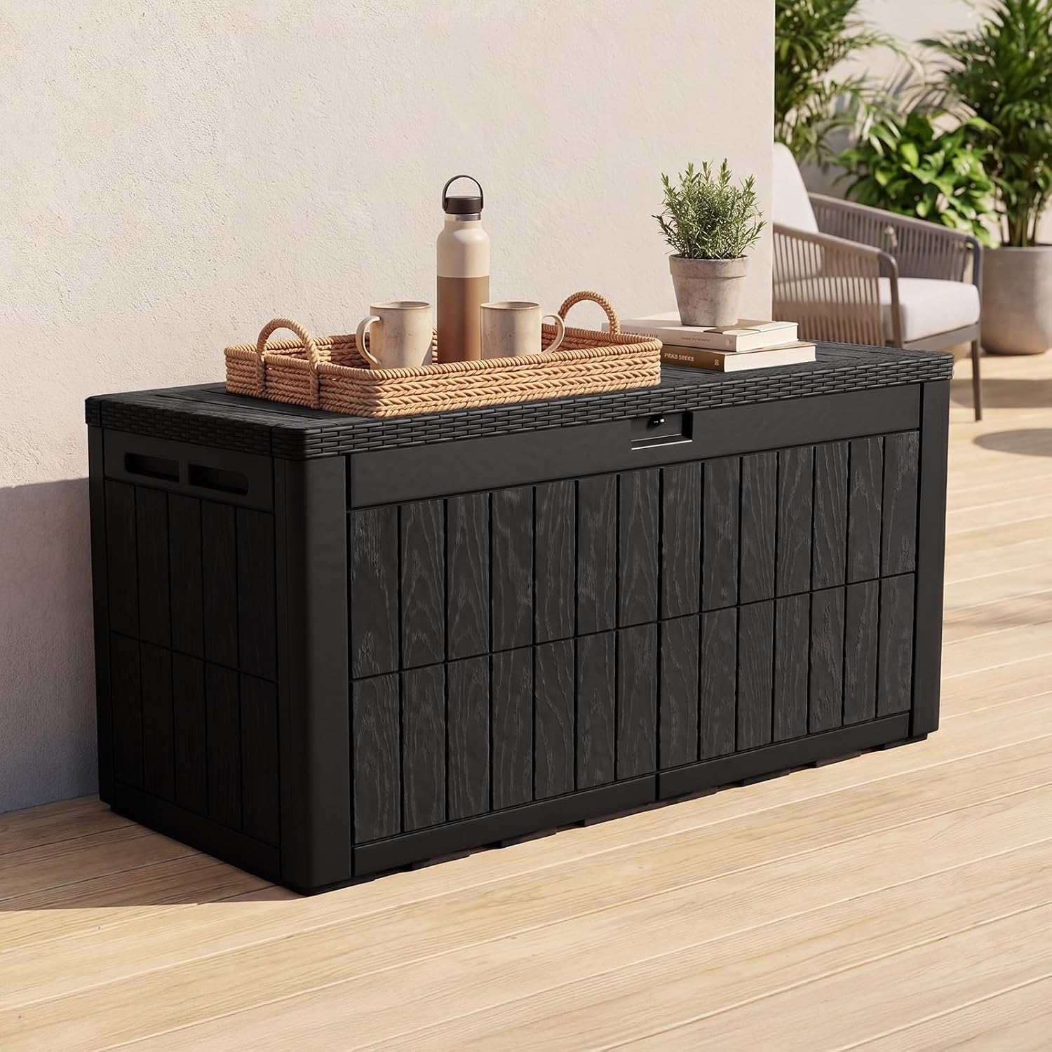 120 Galon Büyük Dış Mekan Depo - Outdoor Furniture Resin incelemesi ve fiyatı