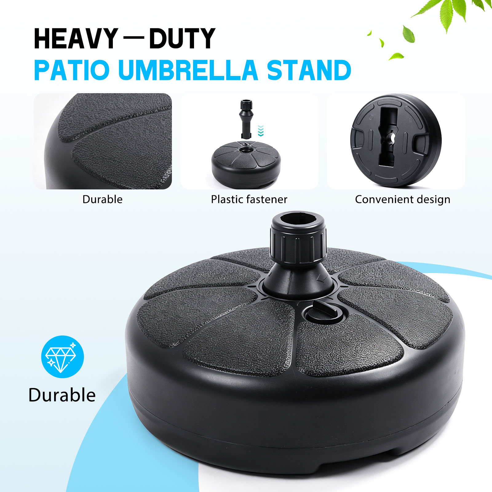 26lbs Doldurulabilir Su ve Kum - Outdoor Furniture Umbrella incelemesi ve fiyatı