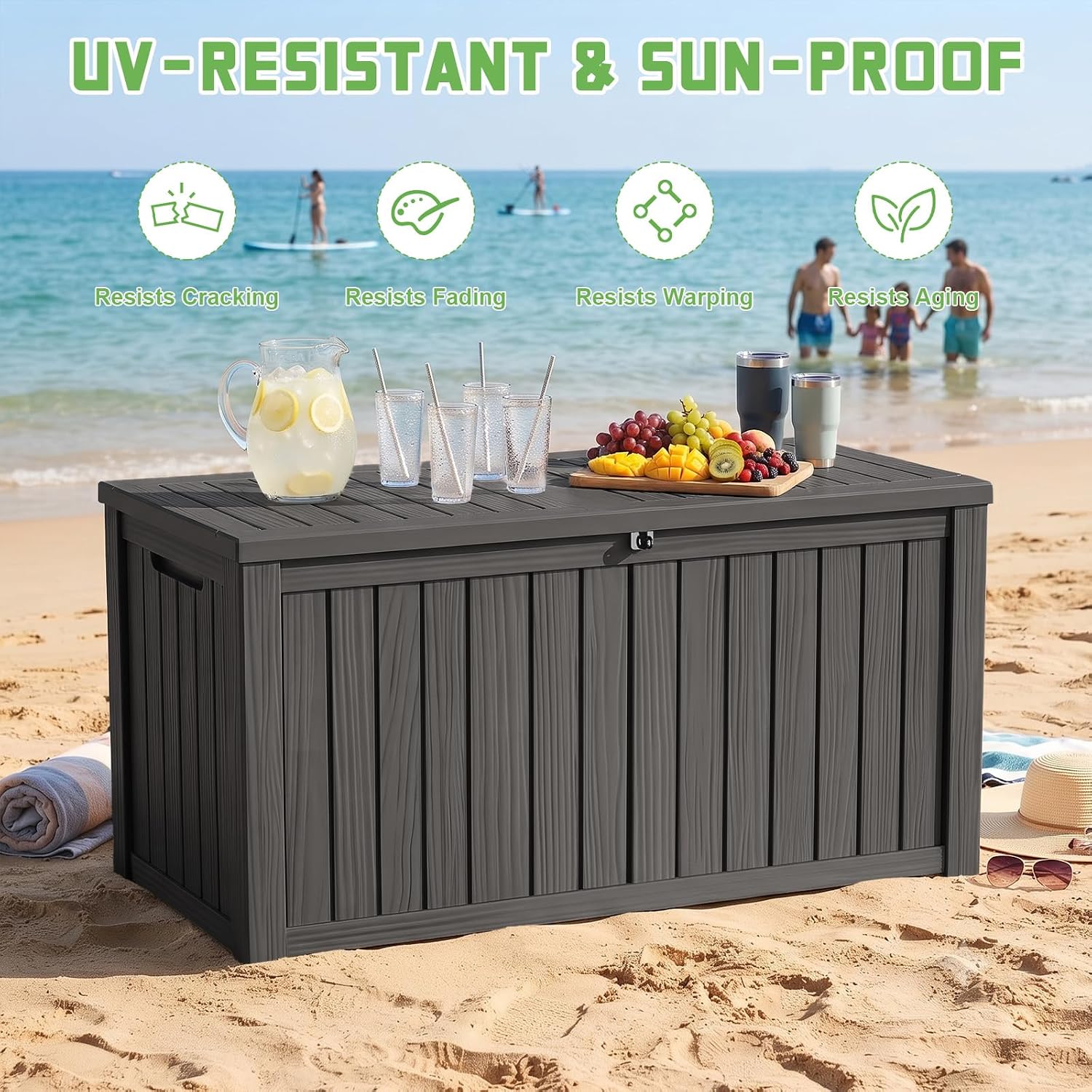 200 Galonluk Kilitlenebilir Re - Outdoor Furniture Resin incelemesi ve fiyatı
