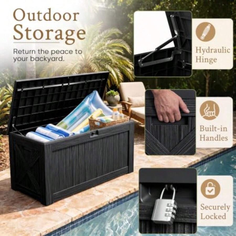 120 Galonluk Dış Mekan Depolam - Outdoor Furniture Resin incelemesi ve fiyatı