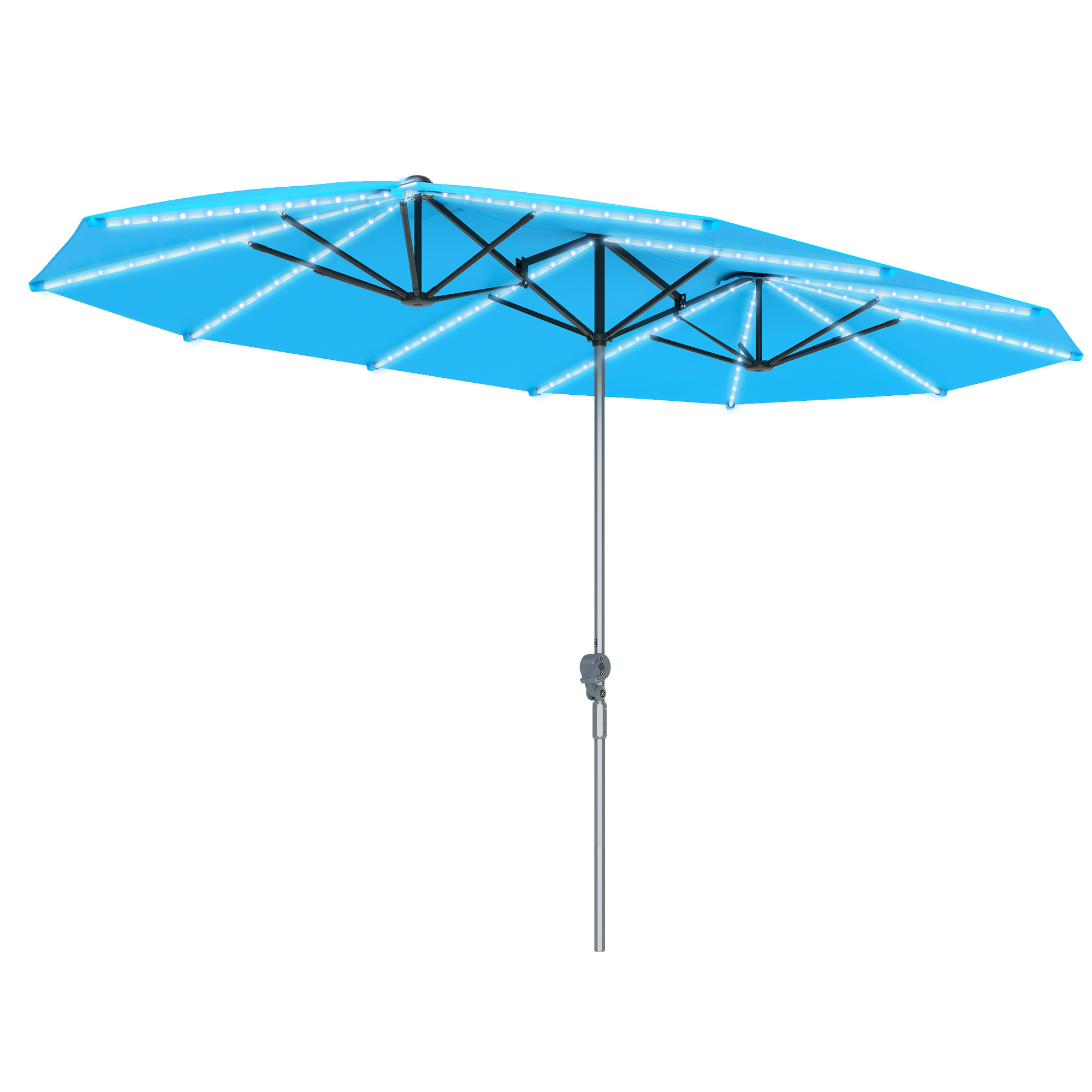 15ft Mavi Dış Mekan Veranda Şe - Outdoor Furniture Umbrella incelemesi ve fiyatı