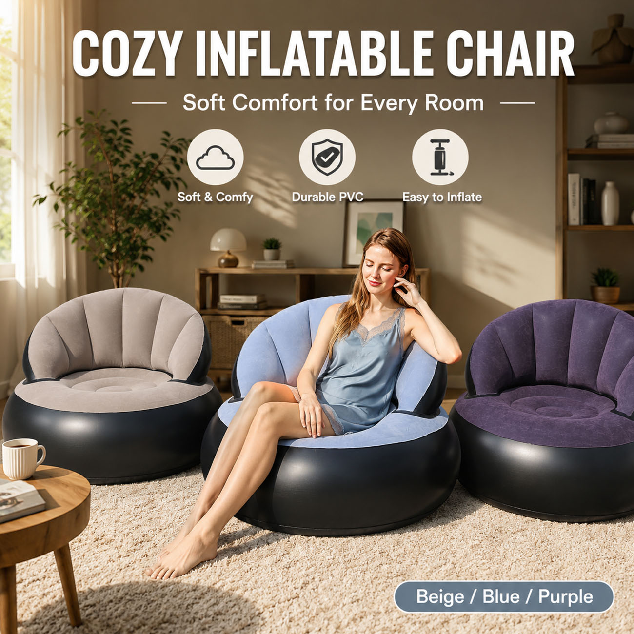 Yetişkinler için Şişme Koltuk, - Outdoor Furniture Lounge Chair incelemesi ve fiyatı